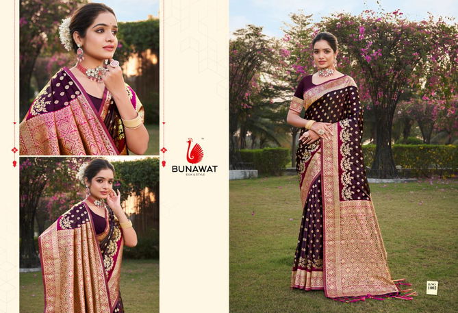 Shiv Kamini By Bunawat Satin Silk Designer Wedding Sarees Wholesale Shop In Surat
